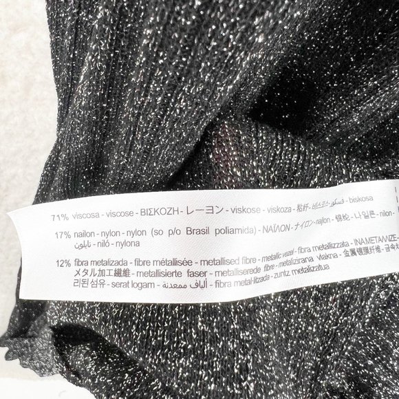 Zara Metallic Thread Knit Dress Size M Limited Edition NEW - Picture 14 of 16